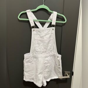 Super down white overalls